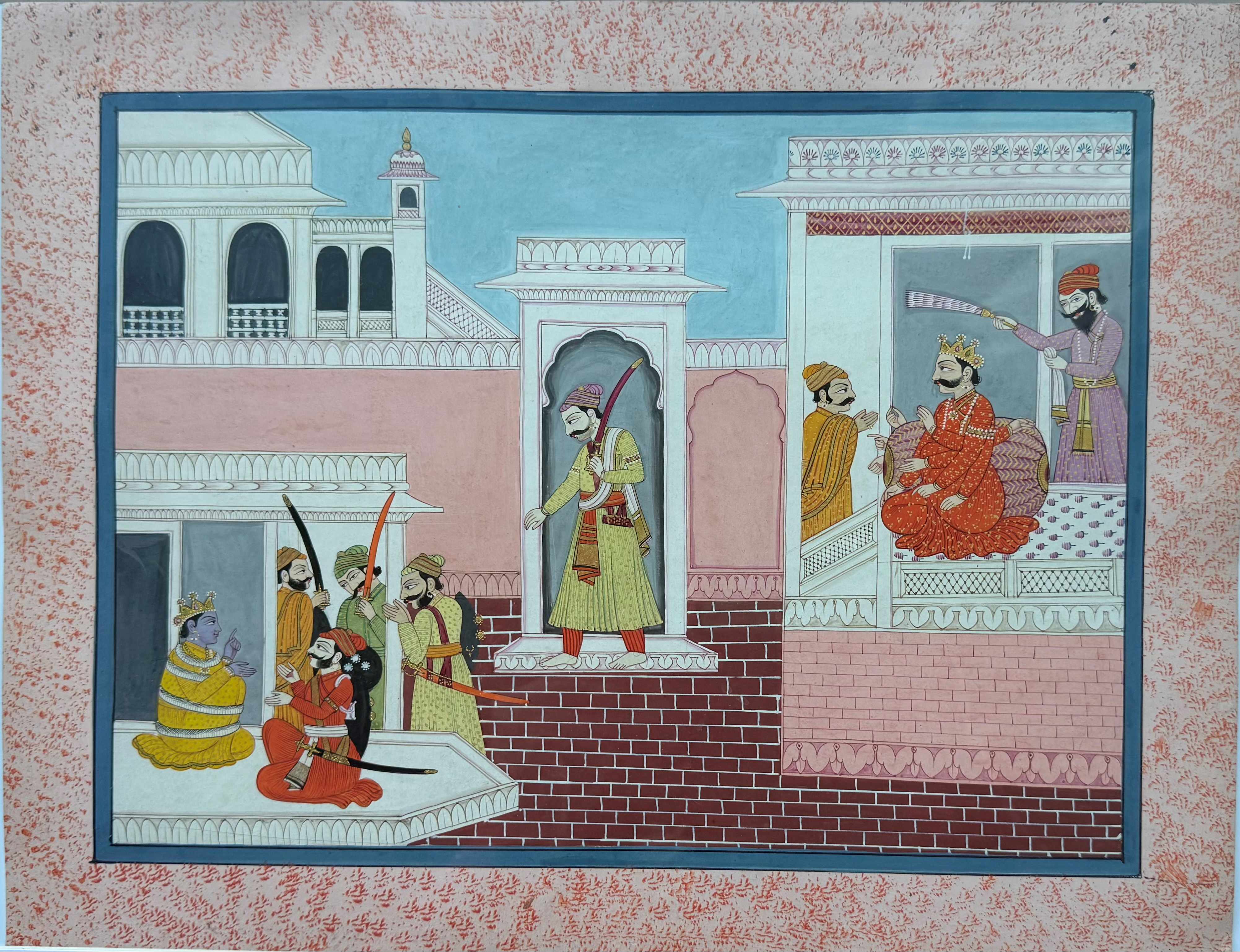 Bāṇāsura Binding Aniruddha with the Nāgapāśa